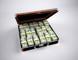A briefcase full of money